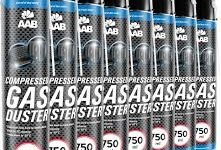 8-pack AAB Tryckluft för Dator & Kontorsutrustning - 750 ml